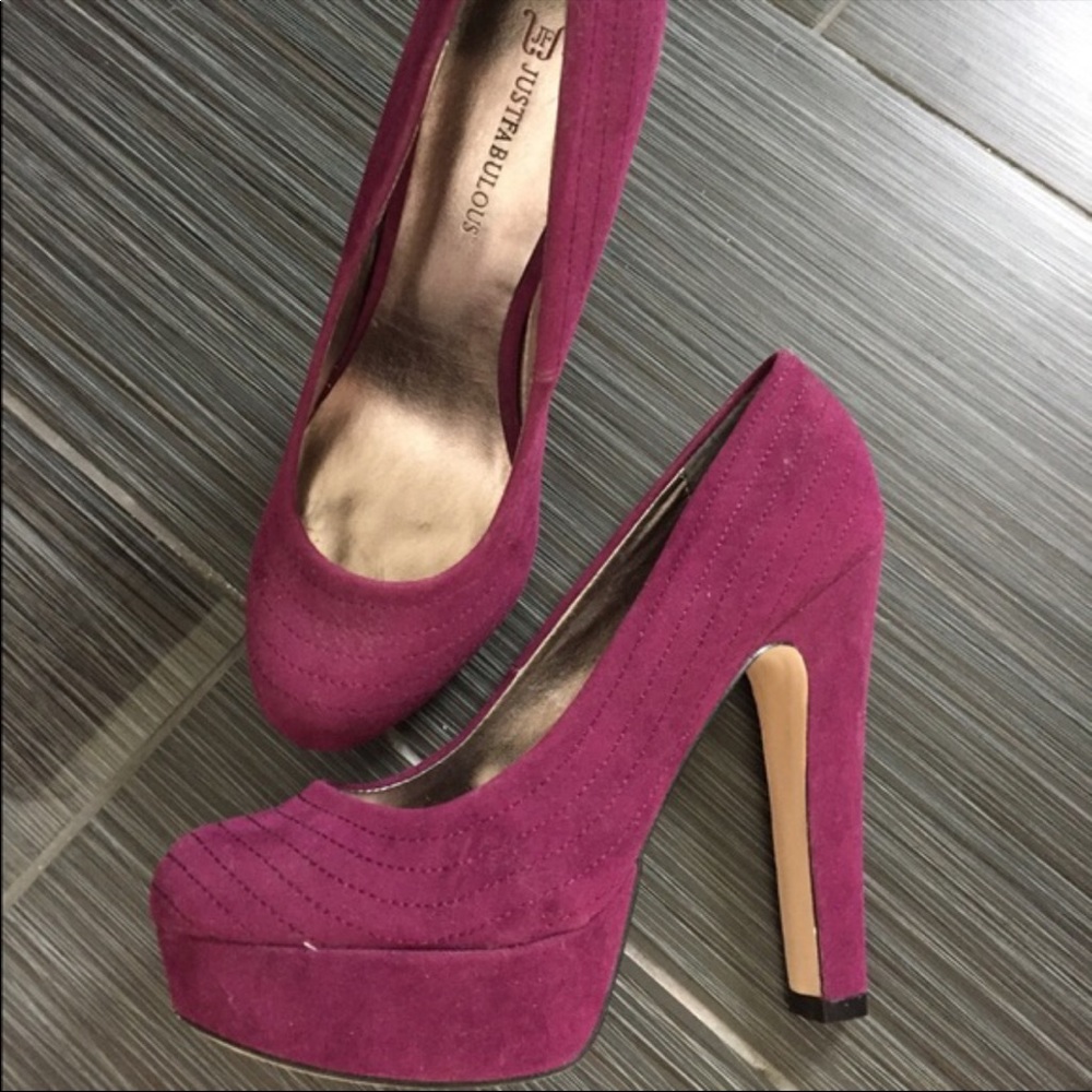 Just Fabulous Purple High Heels
